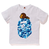 A Ape Print for Kids T Shirt T-shirt Camouflage Shark Short Sleeve