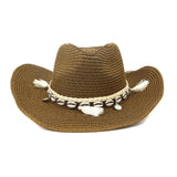 Wester Hats Western Straw Cowboy Hat Hat Outdoor Seaside Beach Hat Sun Visor