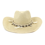 Wester Hats Western Straw Cowboy Hat Hat Outdoor Seaside Beach Hat Sun Visor