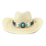 Wester Hats Beach Hat Sun Hat Broad-Brimmed Hat Straw Cowboy Hat