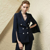 Women Pants Suit Uniform Designs Formal Style Office Lady Bussiness Attire Spring Flare Sleeve Suit Casual Fashion Tailored Suit