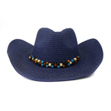 Wester Hats Western Straw Cowboy Hat Men Women Beach Hat Sun Protection Sun Hat