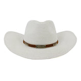 Wester Hats Seaside Beach Hat Sun Hat Broad-Brimmed Hat Western Straw Cowboy Hat