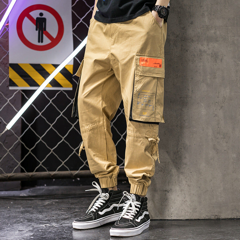 Men's Spring plus Size Retro Sports Loose Men's Casual Pants Trousers Men Cargo Pant