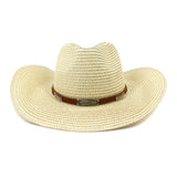 Wester Hats Seaside Beach Hat Sun Hat Broad-Brimmed Hat Western Straw Cowboy Hat