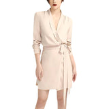 Women Skirt & Blzer Suit Uniform Designs Formal Style Office Lady Bussiness Attire Business Suit V-neck Long Sleeve Shirt