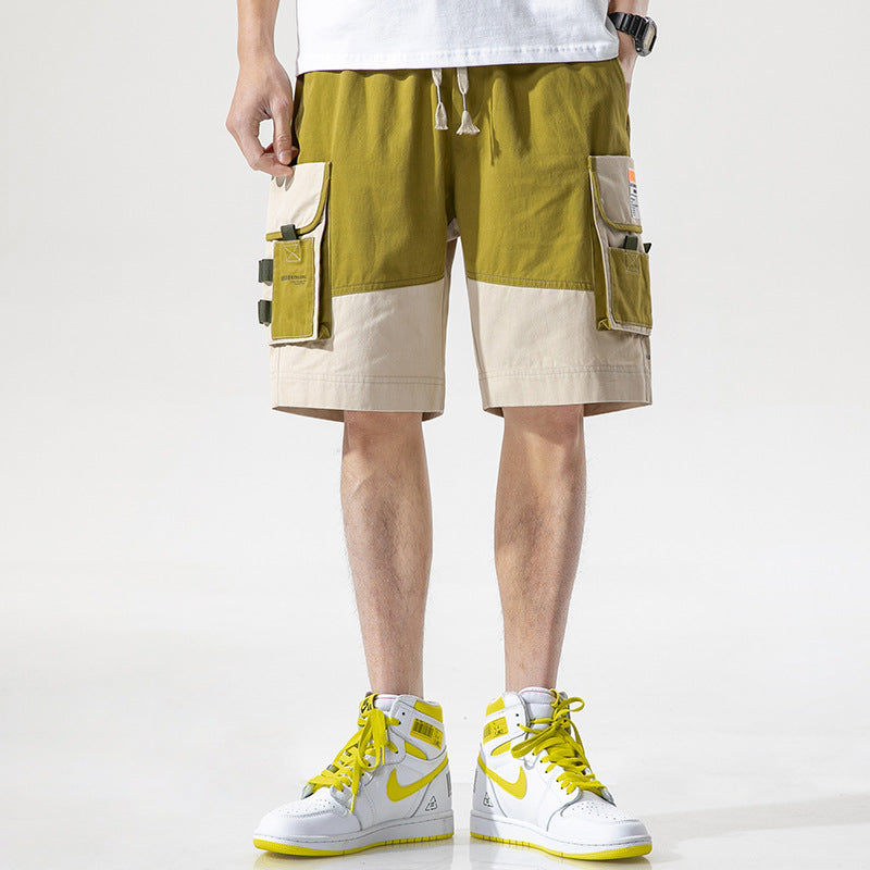 Men's Summer plus Size Retro Sports Shorts Casual Loose Fifth Pants Men Cargo Pant