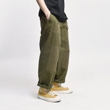 Spring and Summer Men's Large Size Retro Sports Trousers Waist Loose Straight Casual Trousers Men's Men's Pants