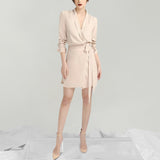 Women Skirt & Blzer Suit Uniform Designs Formal Style Office Lady Bussiness Attire Business Suit V-neck Long Sleeve Shirt