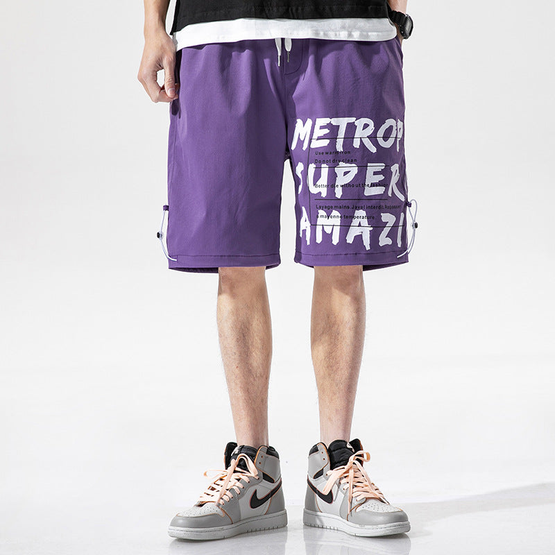 Men's Summer Large Size Loose Retro Sports Shorts Casual Men's Fifth Pants Men Cargo Pant