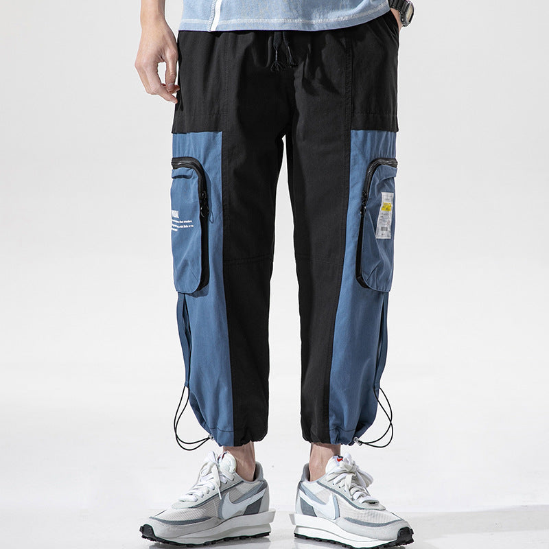 Men's Summer plus Size Retro Sports Casual Loose Trousers Pants Men Cargo Pant