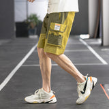 Men's Summer Shorts Men's Casual Loose plus Size Retro Sports Solid Color Fifth Pants Men Cargo Pant