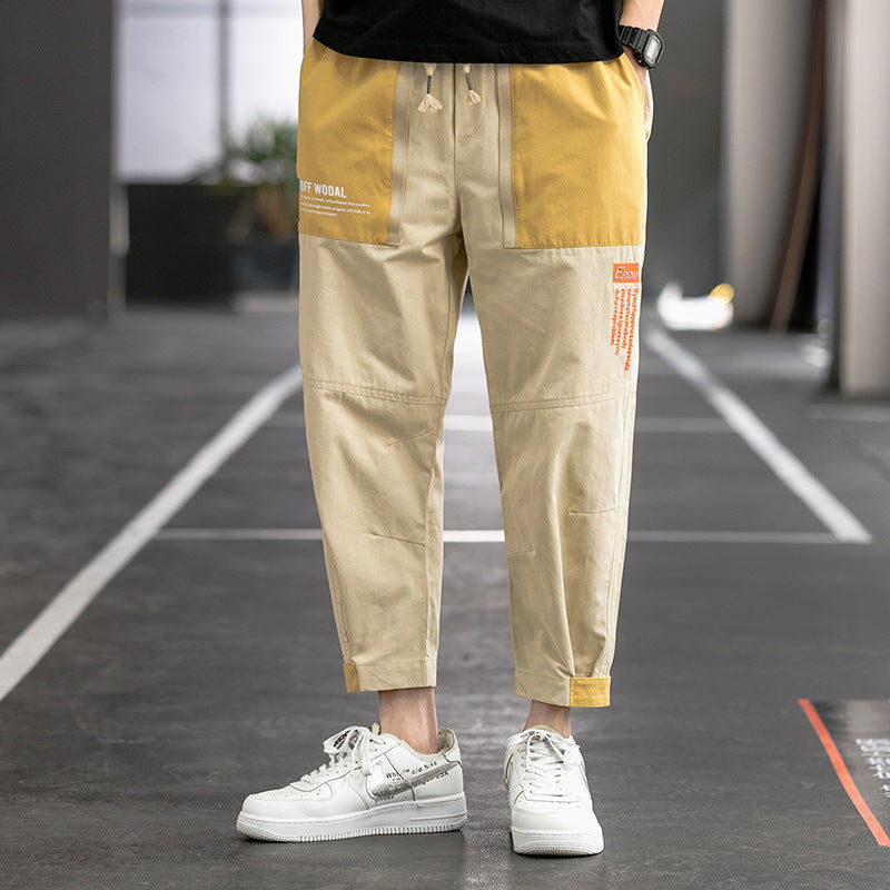 Men's Summer Men's Casual Loose Large Size Retro Sports Straight-Leg Trousers Men Cargo Pant
