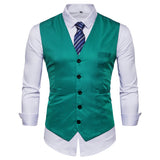 Mens Dress Vests Business Waistcoat Men's Suit Vest Casual Business Wear