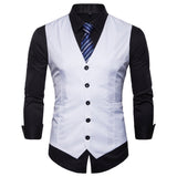 Mens Dress Vests Business Waistcoat Men's Suit Vest Casual Business Wear
