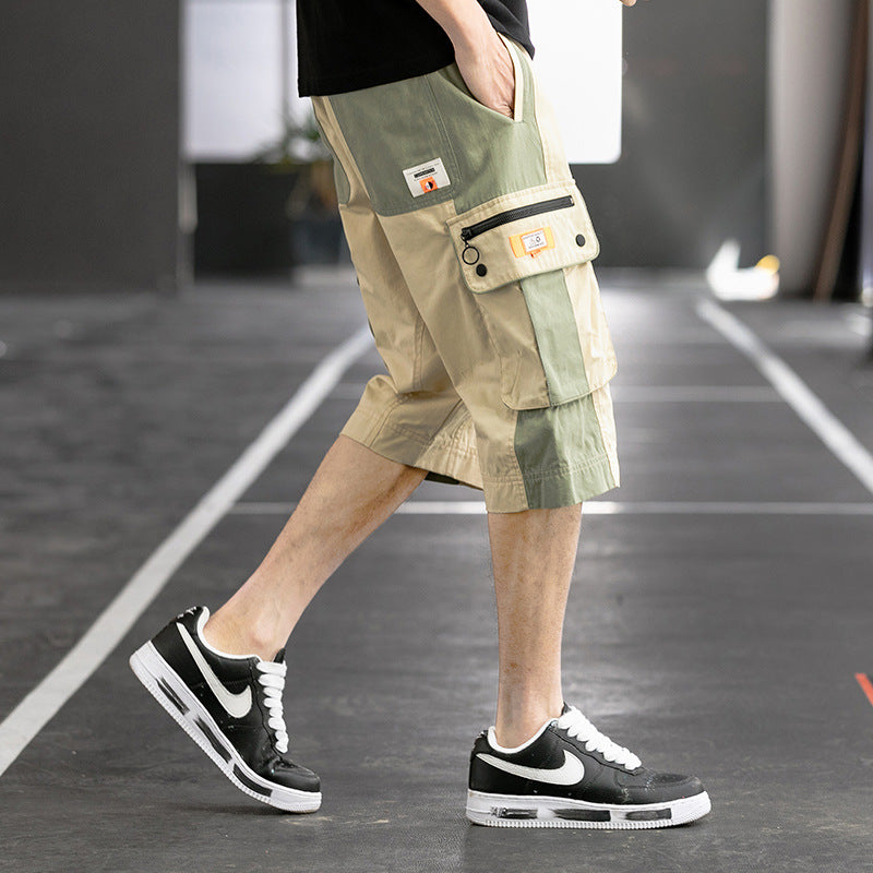 Men's Summer plus Size Retro Sports Shorts Men's Casual Loose Fifth Pants Men Cargo Pant