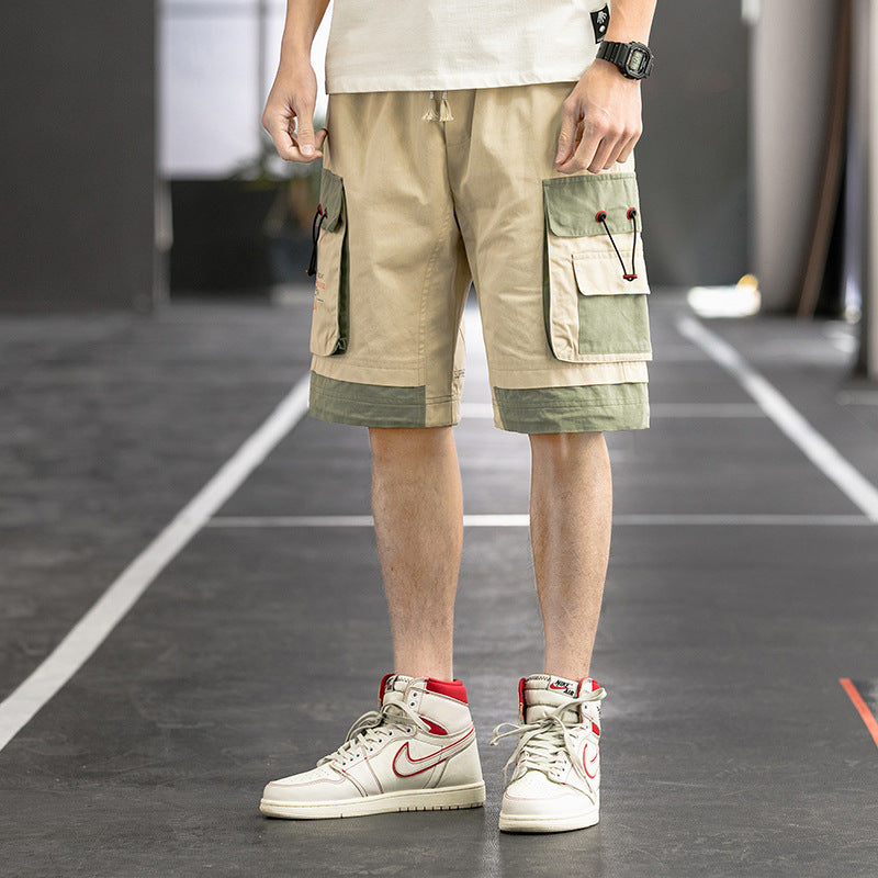 Men's Summer plus Size Retro Sports Shorts Casual Loose Fifth Pants Men Cargo Pant