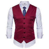 Mens Dress Vests Business Waistcoat Men's Suit Vest Casual Business Wear