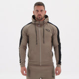 Gyms Fitness Men Sports Hoodie Bodybuilding Workout Jogging Men's Athletic Sweatshirts Spring and Autumn Sports Casual Running Sweatshirt Running Fitness Long Sleeve Jacket