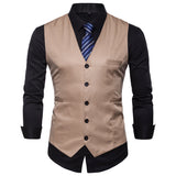 Mens Dress Vests Business Waistcoat Men's Suit Vest Casual Business Wear