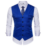 Mens Dress Vests Business Waistcoat Men's Suit Vest Casual Business Wear