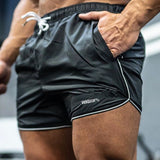jogging shorts for men Slim Fit Muscle Gym Men Shorts Summer Shorts Muscle Brothers Summer Stretch Quick-Drying Track Pants Fitness Running Slim Men's Shorts