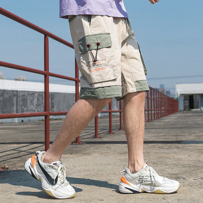 Men's Summer New Shorts Casual plus Size Retro Sports Beach Pants Loose Fifth Pants Men's Summer Trousers