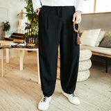 Linen Pants Straight Leg Pants Summer Casual Trousers Loose