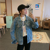 Pearl Jean Jacket Spring and Autumn Coat Women's Loose Large Size Slimming Jacket Top