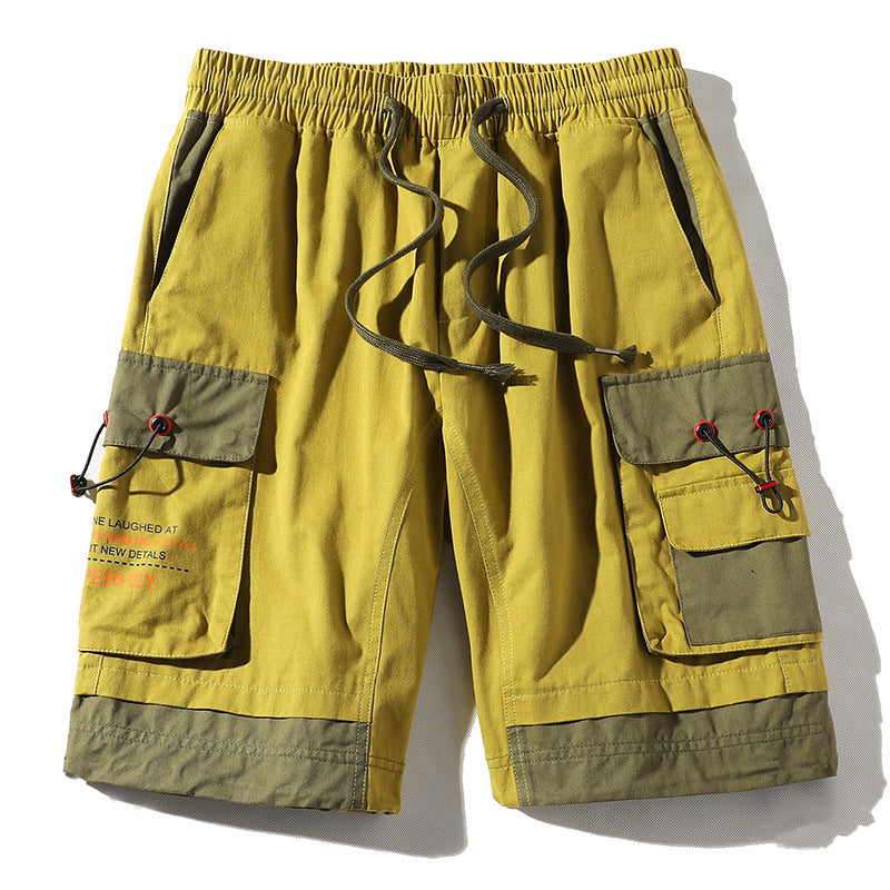 Men's Summer plus Size Retro Sports Shorts Beach Pants Casual Loose Fifth Pants Men's Summer Trousers