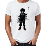 Anime Tshirts Aesthetic Men's Shirt My Hero Academia Short Sleeve Printed T-shirt Men's Anime Print Top