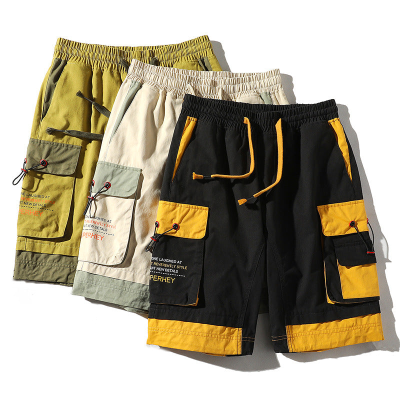 Men's Summer plus Size Retro Sports Shorts Beach Pants Casual Loose Fifth Pants Men's Summer Trousers