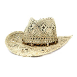 Wester Hats Hand-Knitted Western Cowboy Hat Straw Hat Sun Hat