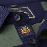 USPA Shirts Chuanqibaoluo Autumn Yarn-Dyed Striped Men's Long-Sleeved Lapel T-shirt Polo