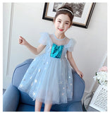 Elsa Dress Sequins Stars