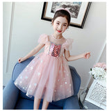 Elsa Dress Sequins Stars