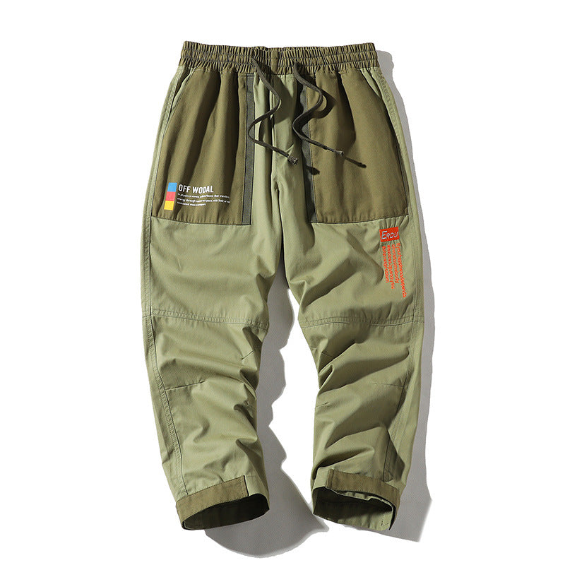 Men's Summer plus Size Retro Sports Shorts Men's Casual Loose Print Straight-Leg Trousers Men's Summer Trousers