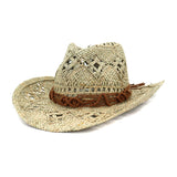 Wester Hats Spring/Summer Western Cowboy Hat Hand-Woven Straw Hat Sun Protection Sun Hat