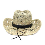 Wester Hats Western Cowboy Hat Hand-Woven Straw Hat Sun Protection Sun Hat