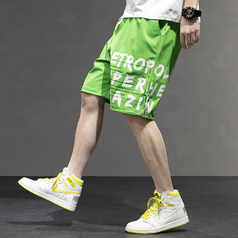 Men's Summer Shorts plus Size Retro Sports Beach Pants Casual Men's Loose Fifth Pants Men's Summer Trousers