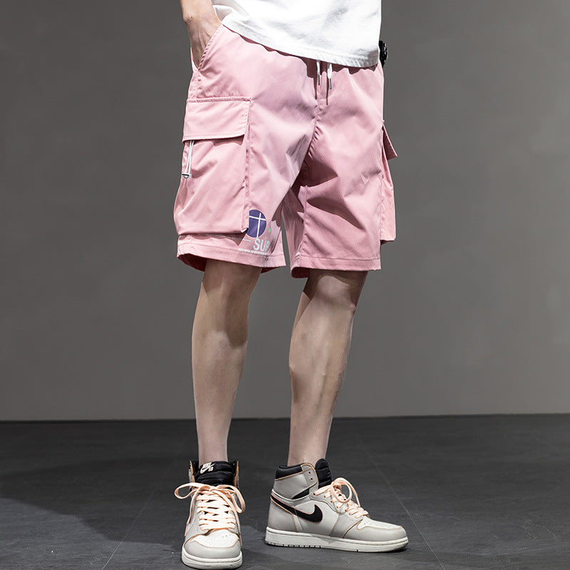 Men's Summer Shorts Men's Casual Loose plus Size Retro Sports Thin Beach Pants Fifth Pants Men's Summer Trousers