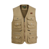 Tactics Style Men's Outdoor Vest Tactical Vest Men's Vest Outdoor Multi-Pocket Oversized Waistcoat