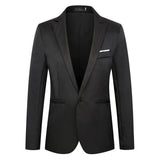 Men's Clothing Small Tailored Suit Top Fashion Slim Fit Leisure Suit Men's One Button Small Suit plus Size Business Formal Wear Coat Men's Suits Jacket Men Blzer