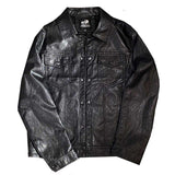 80's Leather Jacket Spring and Autumn Youth Handsome Autumn Motorcycle Clothing Men's Leather Jacket Coat