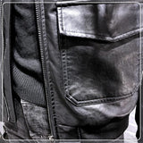 80's Leather Jacket Men's Leather Spring, Autumn and Winter Motorcycle Clothing Leather Jacket Coat Men's Clothing