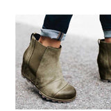 Coachella Cowboy Boots Platform Elastic Retro Ankle Boots