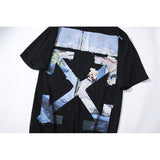 Arrow Short Sleeve Tshirt Plus Size Casual Men'S Clothing Coat Top Owt
