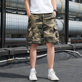 Men Cargo Shorts Casual Shorts Cotton Loose Camouflage Cargo Pants Men's Youth Straight Summer Men's Pants