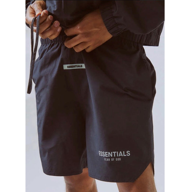Fog Fear Of God Essential Shorts Fog Shorts Men and Women Streamer Leisure Sports Fashion Pants plus Size Retro Sports Essl