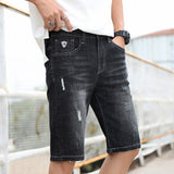 Mens Jean Shorts Summer Denim Shorts Men's Pants Casual Slim Fit Student Trendy